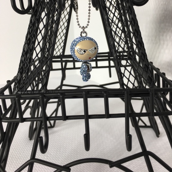 SOLD Swarovski Eliot Pendant Blue Necklace - Picture 4 of 8