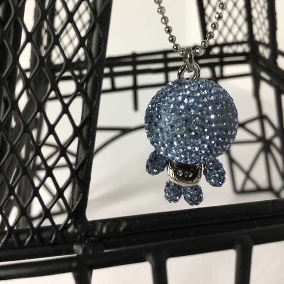 SOLD Swarovski Eliot Pendant Blue Necklace - Picture 5 of 8