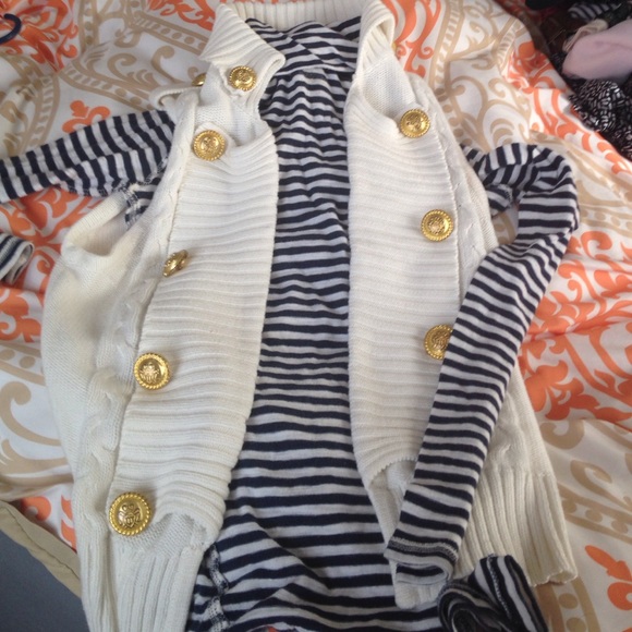Striped turtleneck