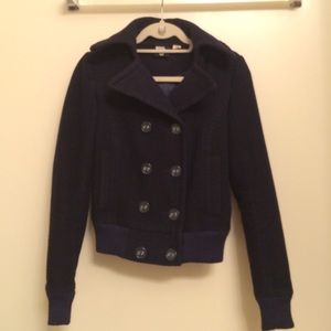 Short Navy Blue Peacoat