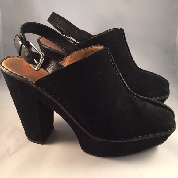 Michael Kors Shoes - MICHAEL KORS SZ 8 BLACK PLATFORM CLOGS SHOES HEELS