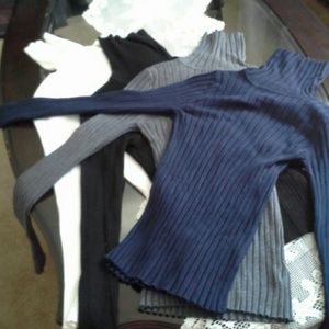 4 turtleneck long sleeve sweaters