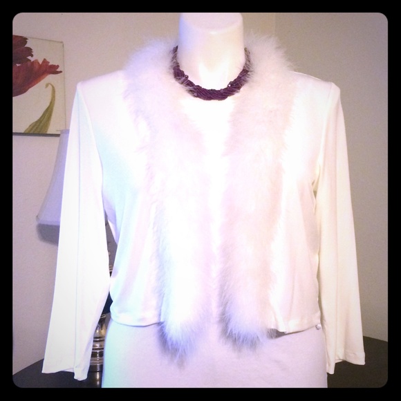 Calvin Klein Sweaters - Calvin Klein Faux fur lined Cardigan