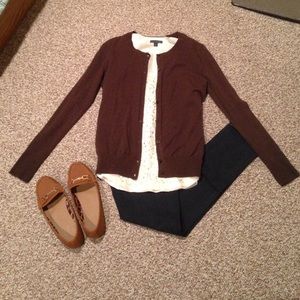 Brown cardigan