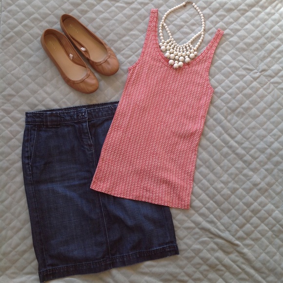 LOFT Rust Red Printed Tank