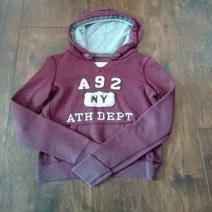 Burgandy Abercrombie hoodie