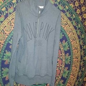 Victoria's Secret Pink half zip sweatshirt