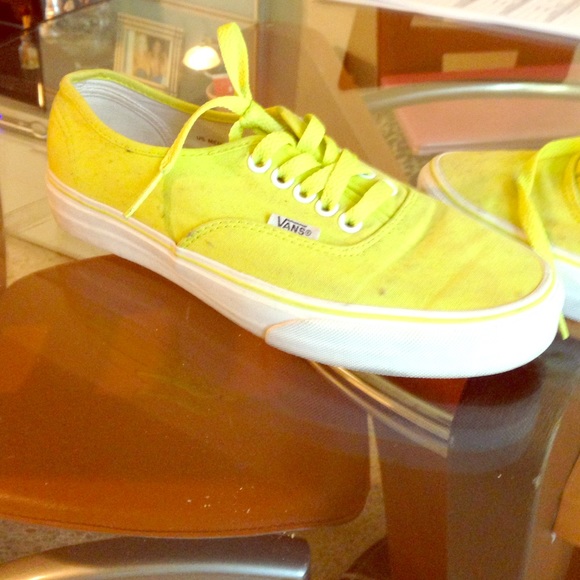 Neon green vans