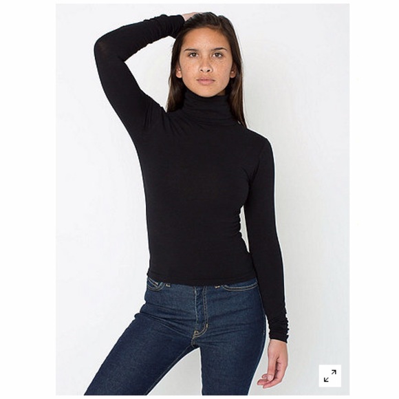 American Apparel Cotton Spandex Turtleneck (2)🌹