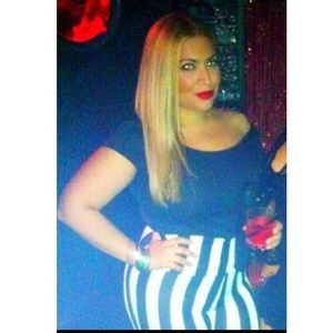 Black and white stripped high leggings