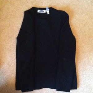 Black wool sweater