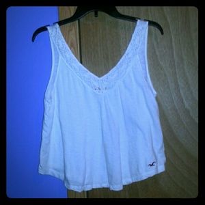 White hollister tank top
