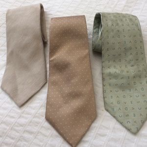 🚫SOLD🚫3 designer men's ties,zegna,ysl, escada