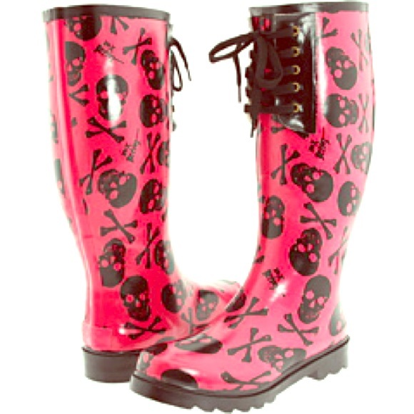 Hot Pink Betsy Johnson Rainboots