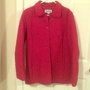 Beautiful red quilted coat. Very lightly used!