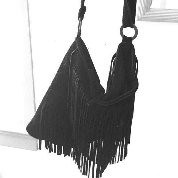 Sold!! Brandy Melville Black Fringe bag