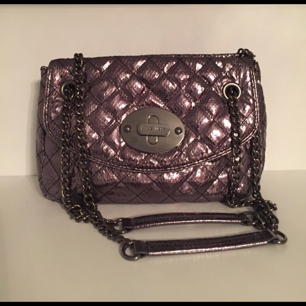 Nine West silver handbag