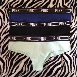 NWT Pink VS Logo Cheeksters