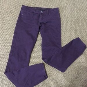 Express stella low rise plum jeans