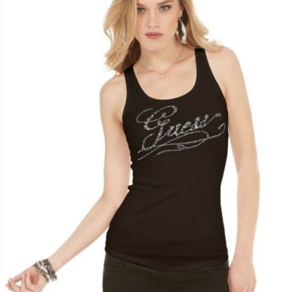 GUESS black tank top! Great condition👍