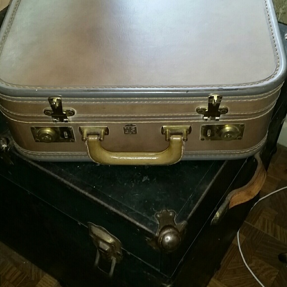 US trucking Co antique suitcase
