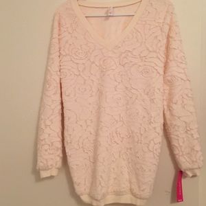 Soft texture with roses printed longsleep