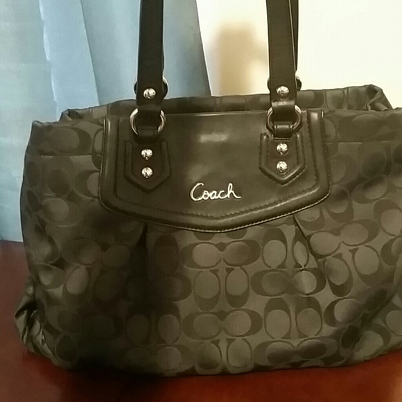 Black coach ashley bag