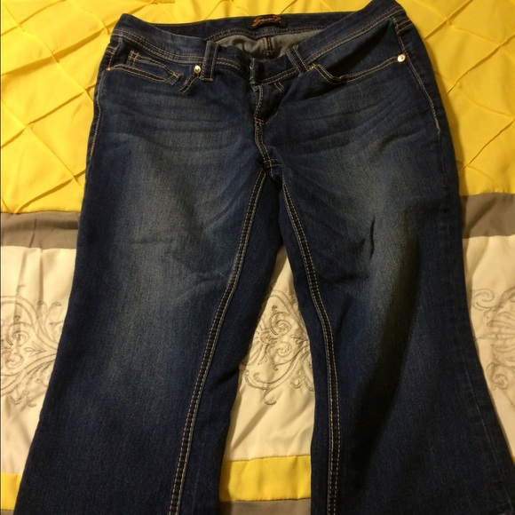 Seven 7 dark wash capri's