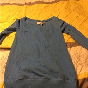 Blue long sleeve Top
