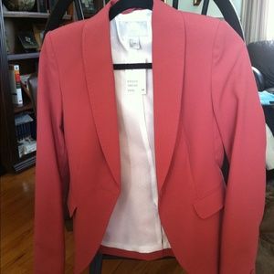 Salmon/Blood Orange colored blazer