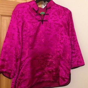 Fushia Chinese top