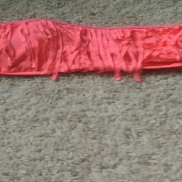 Pink fringe bikini