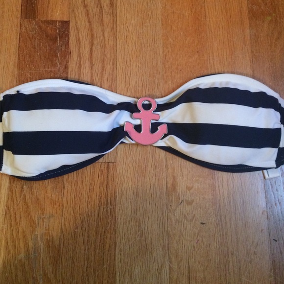 Victoria's Secret strapless anchor bikini top