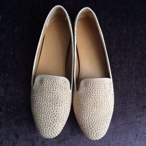 🎉SALE J. Crew nude loafer flats with gold details