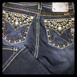 Miss me jeans size 31 Diamond stitch pocket