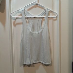 Ice blue crop tank