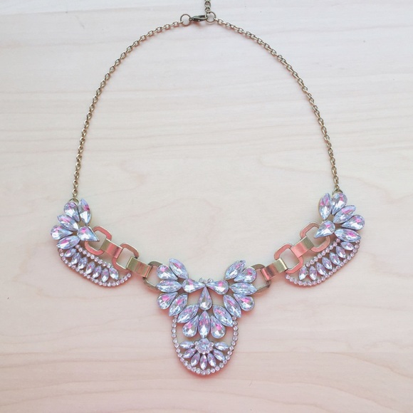 Crystal statement necklace