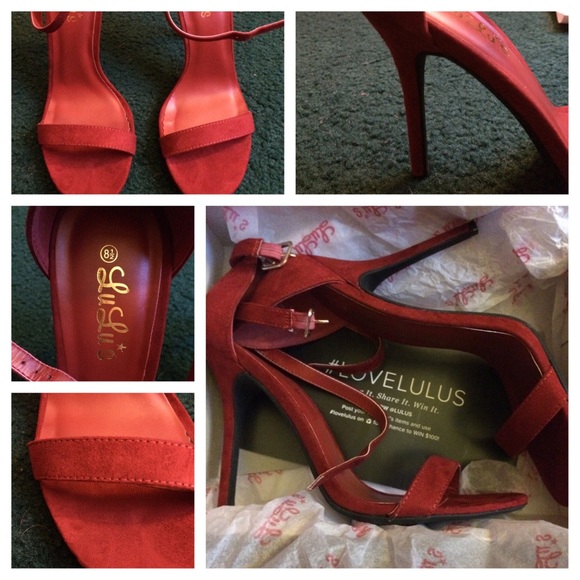 Red wine colored 3inch heels