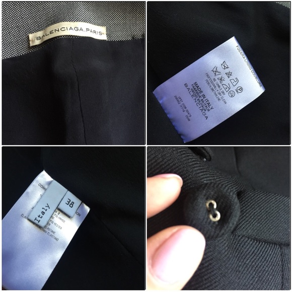 SOLD❗️Balenciaga Black Wool Fitted Vest F38 - Picture 4 of 4