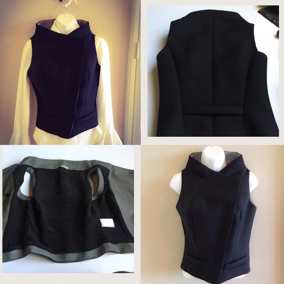 SOLD❗️Balenciaga Black Wool Fitted Vest F38 - Picture 3 of 4