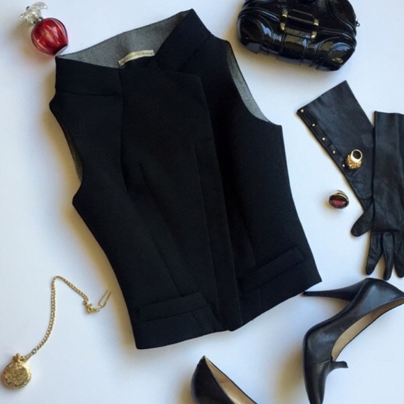 SOLD❗️Balenciaga Black Wool Fitted Vest F38 - Picture 2 of 4