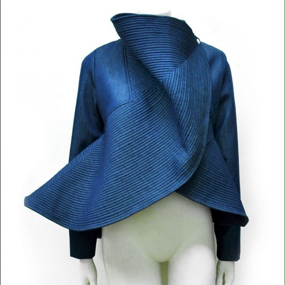 plus size denim peplum jacket