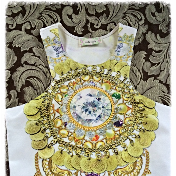 Golden Crop Top 💕SaLe!!!!💕🌺SOLD🌸 - Picture 2 of 3