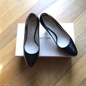 Authentic Black Prada Pumps