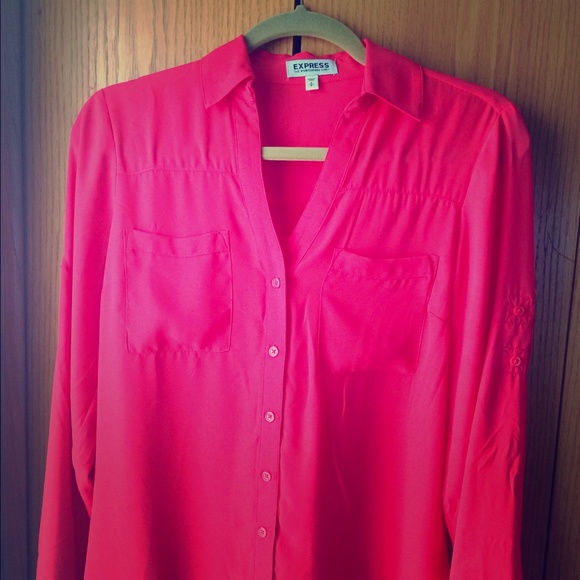 Bright pink express top