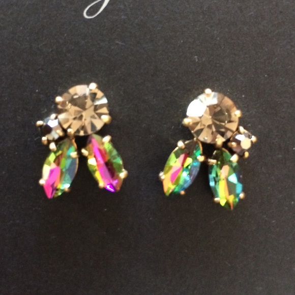 SOLD J.Crew hologram fireflies earrings - Picture 2 of 3