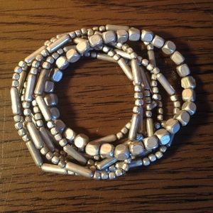 REDUCED!!!: Metal bead bracelets