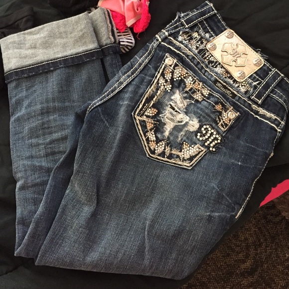 Size 25 mid rise miss me jeans