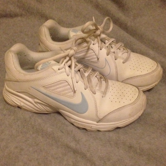 Bright White Nike Tennis Shoes