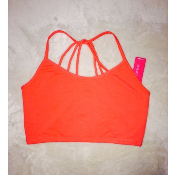 SALE❗️Coral Crop Top - Picture 2 of 3